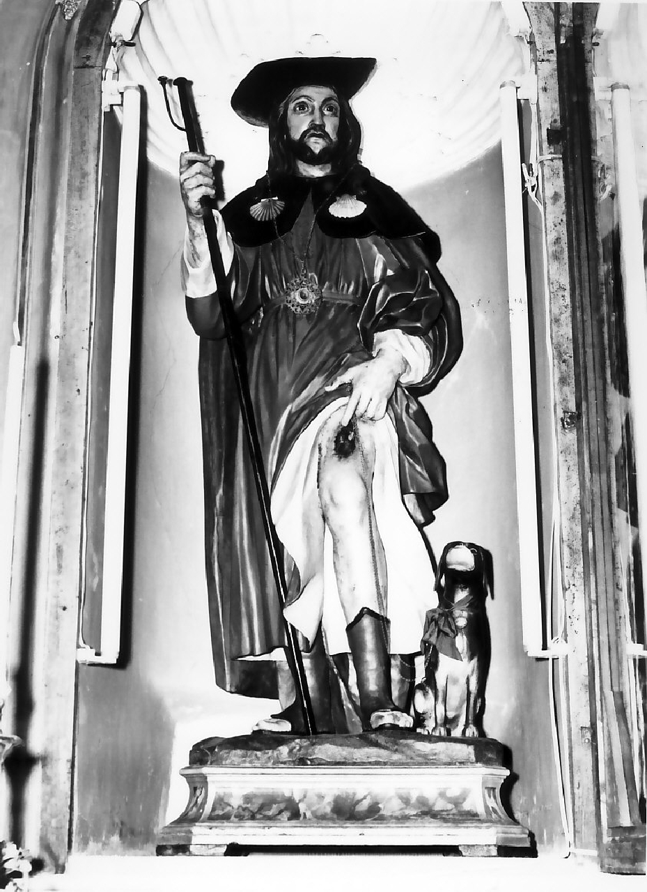 San Rocco (statua, opera isolata) - bottega Italia meridionale (sec. XX)