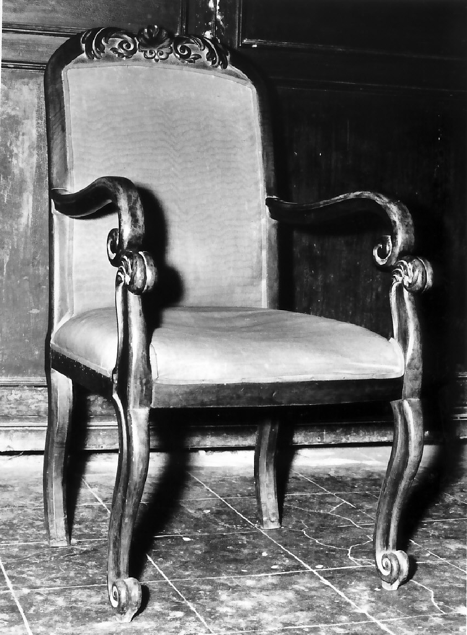 poltrona, opera isolata - bottega Italia meridionale (sec. XIX)