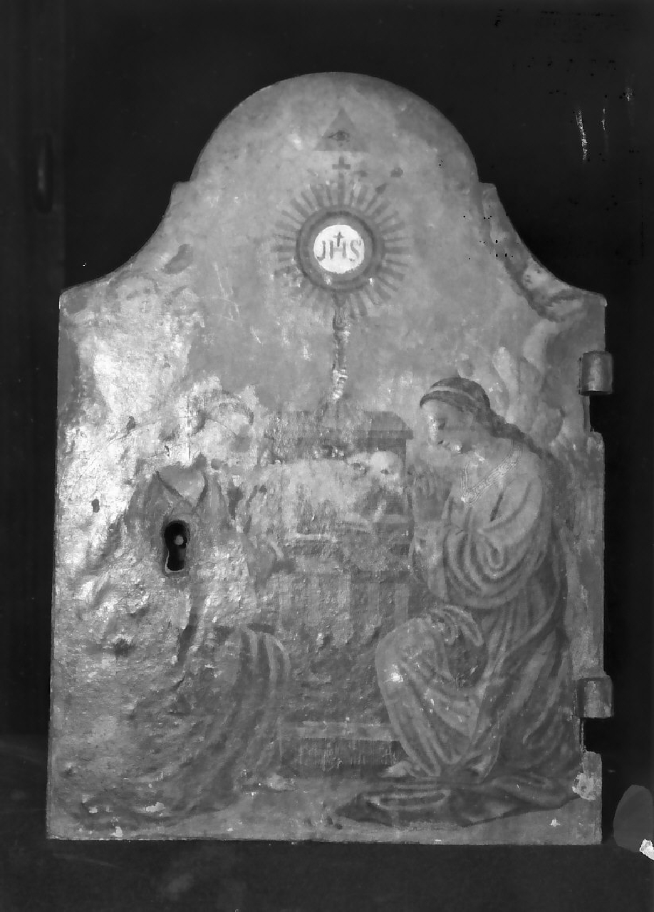 Annunciazione (sportello di tabernacolo, opera isolata) - bottega Italia meridionale (sec. XIX)