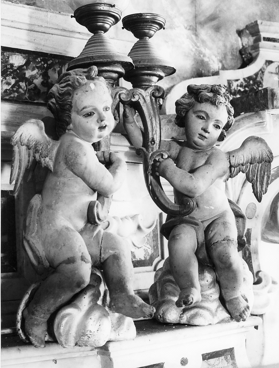 candelabro, serie - bottega Italia meridionale (sec. XIX)