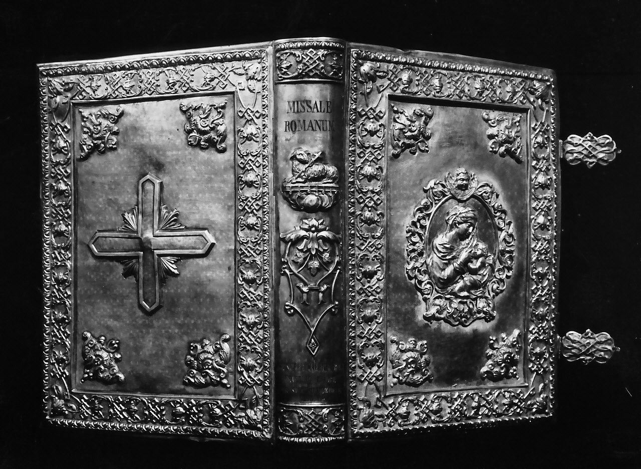 coperta di libro liturgico, opera isolata - bottega Italia meridionale (sec. XIX)