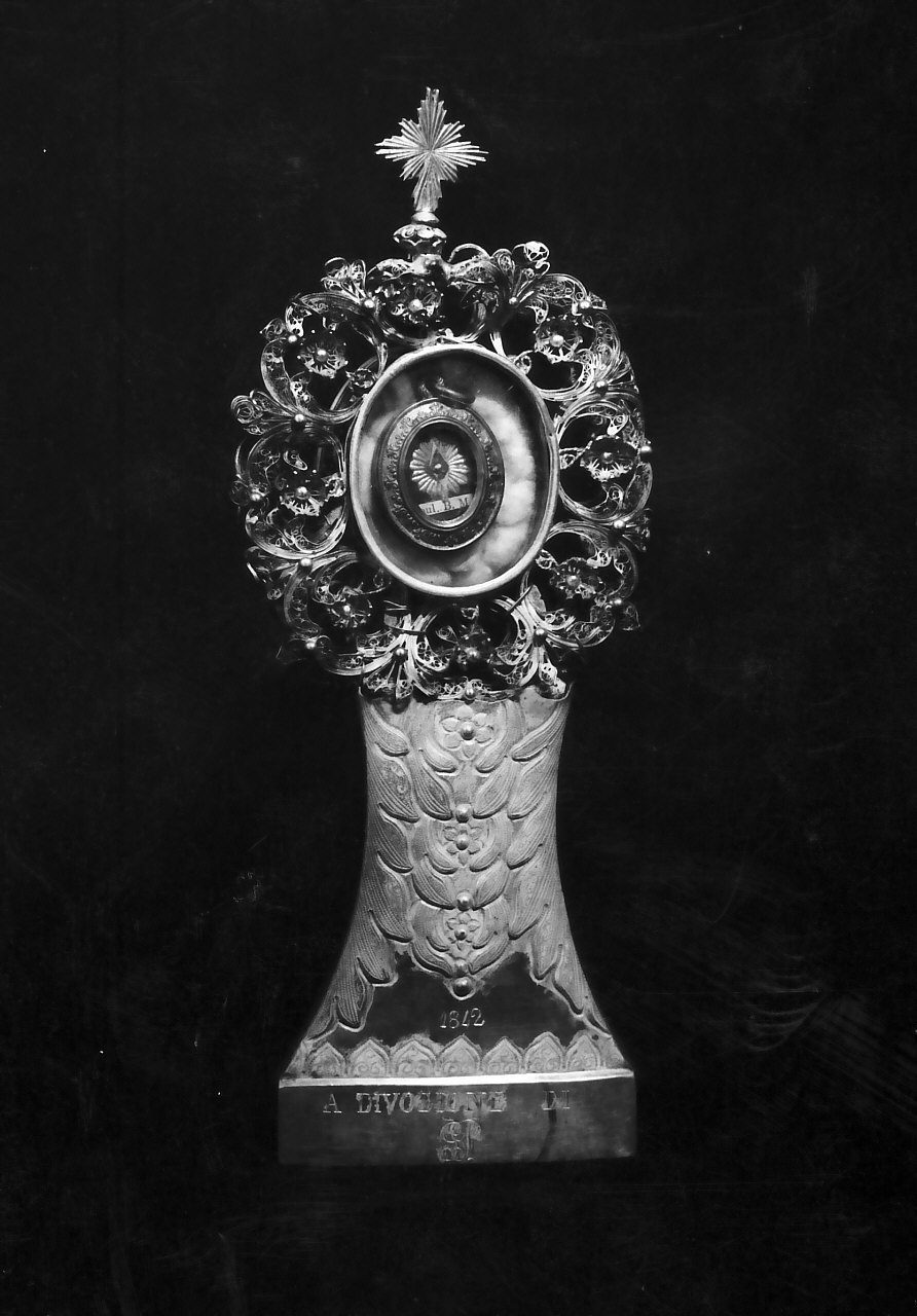 reliquiario, serie - bottega Italia meridionale (prima metà sec. XIX)