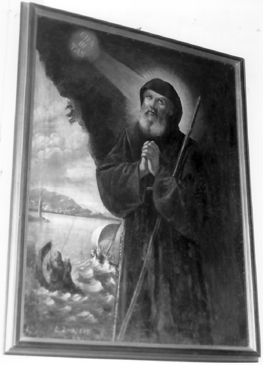 San Francesco di Paola (dipinto, opera isolata) di Zimatore Carmelo (sec. XX)