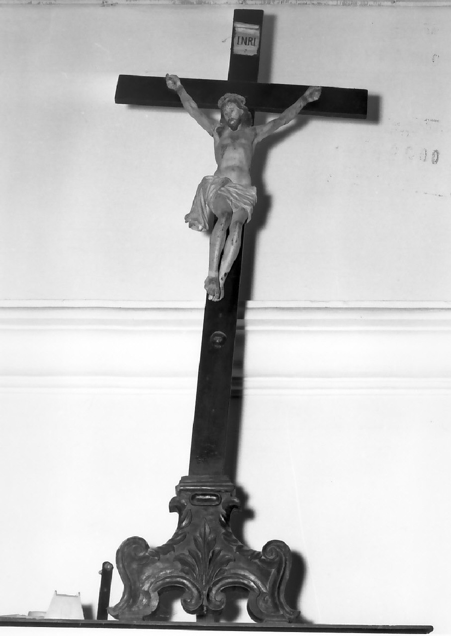 crocifisso, opera isolata - bottega Italia meridionale (sec. XVIII)