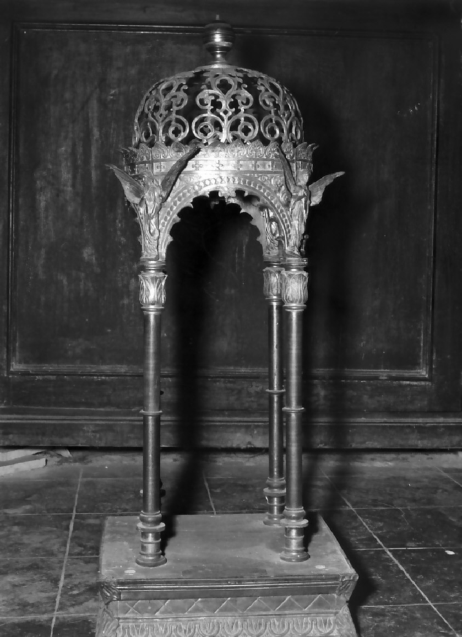 ciborio, opera isolata - bottega Italia meridionale (fine/inizio secc. XIX/ XX)