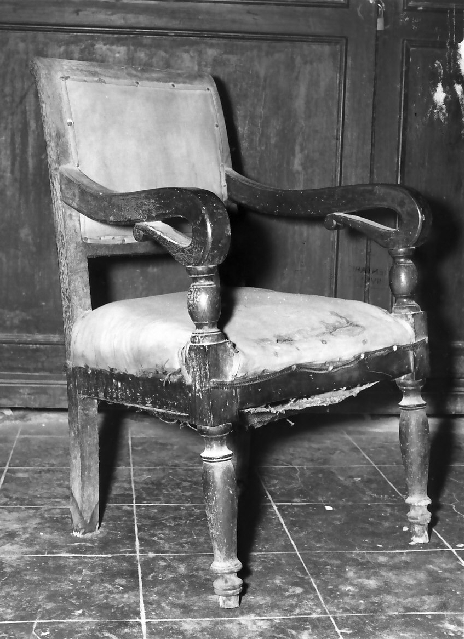 poltrona, opera isolata - bottega calabrese (sec. XIX)