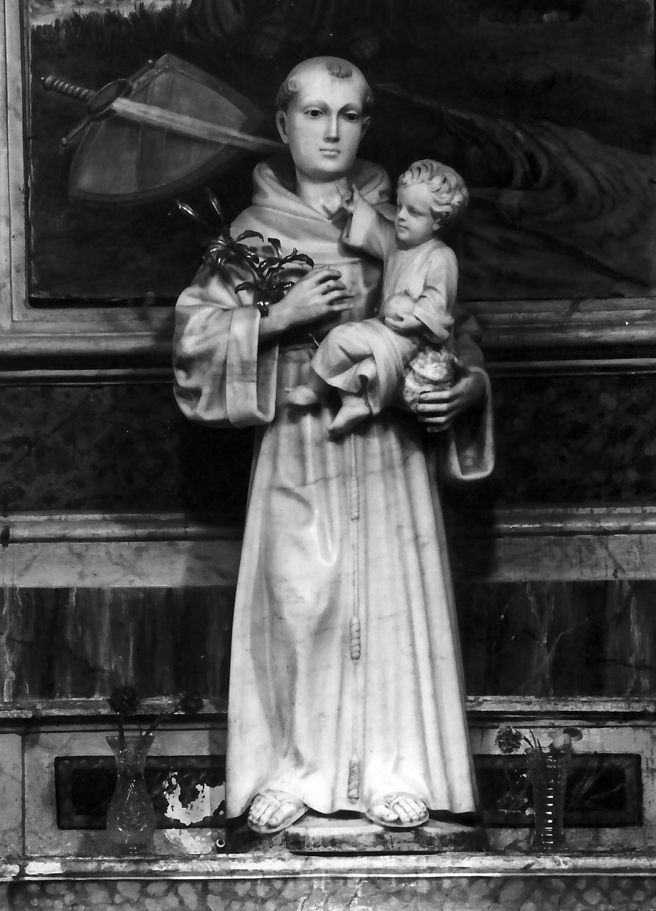 Sant'Antonio da Padova (statua, opera isolata) - bottega Italia meridionale (metà sec. XIX)
