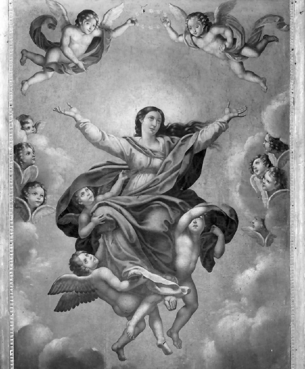 assunzione della Madonna (dipinto, opera isolata) di Aloi Brunetto (sec. XIX)