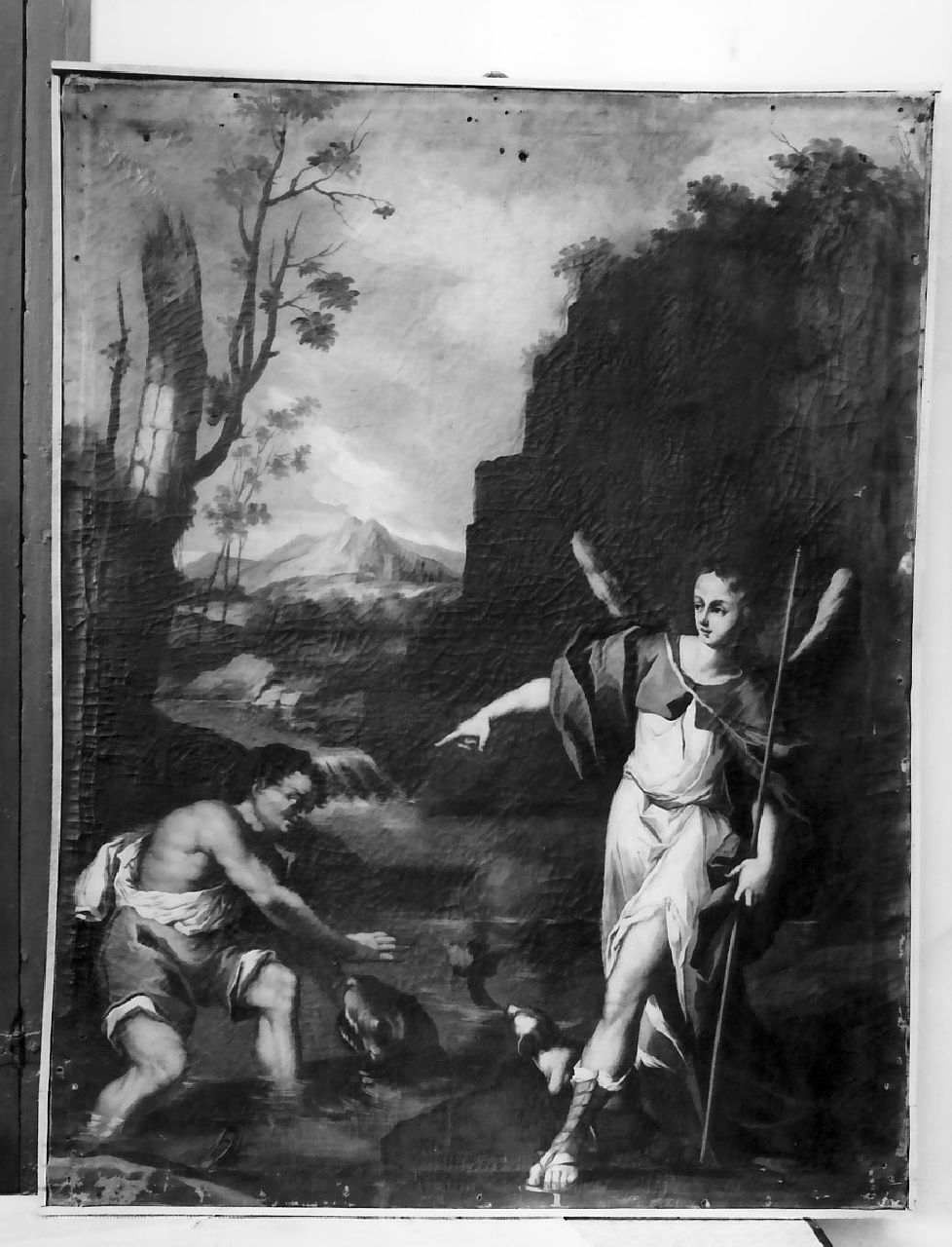 Tobia e San Raffaele arcangelo (dipinto, opera isolata) - ambito napoletano (sec. XVII)