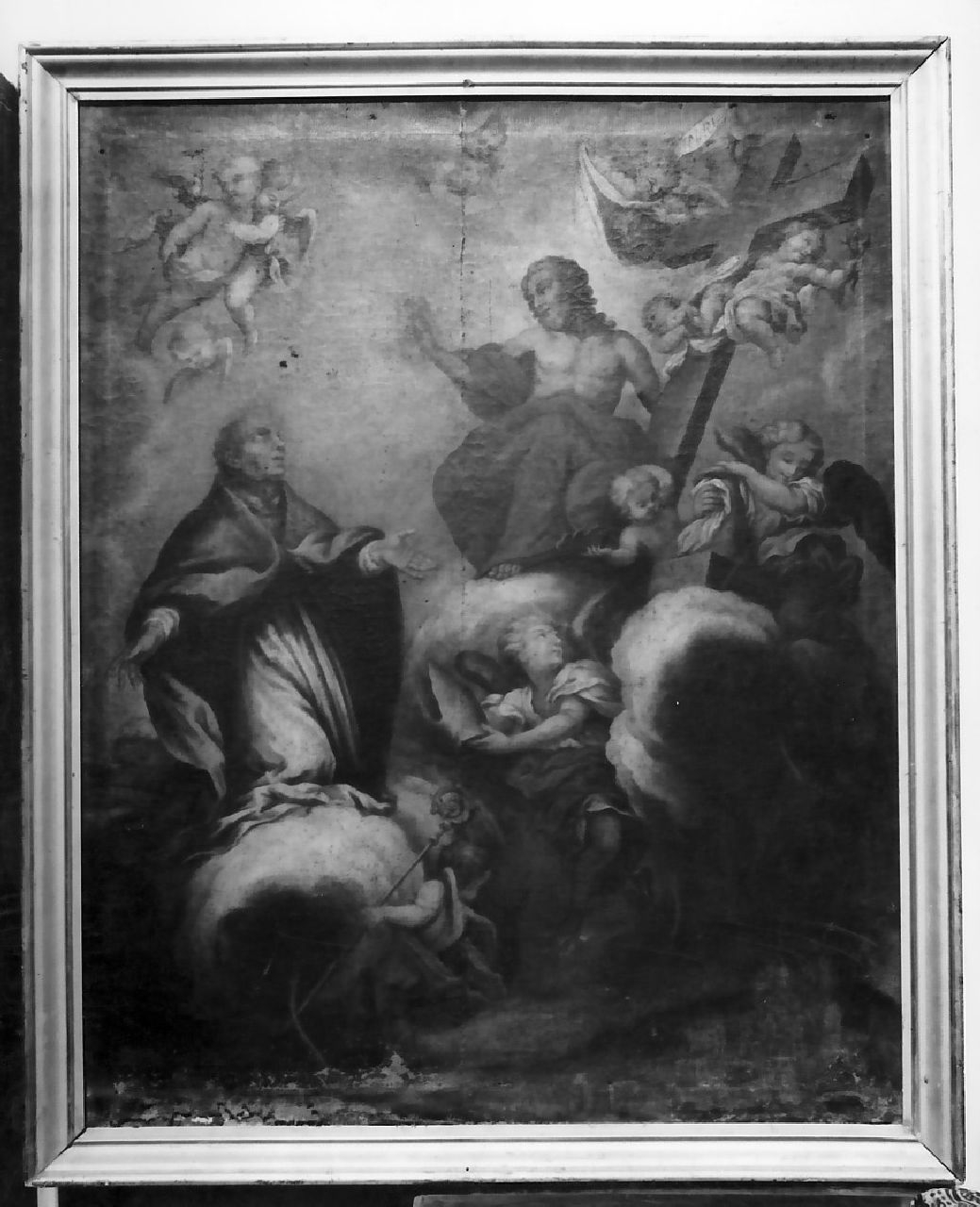 visione di Sant'Ignazio (dipinto, opera isolata) di Rubino Giulio (sec. XVIII)