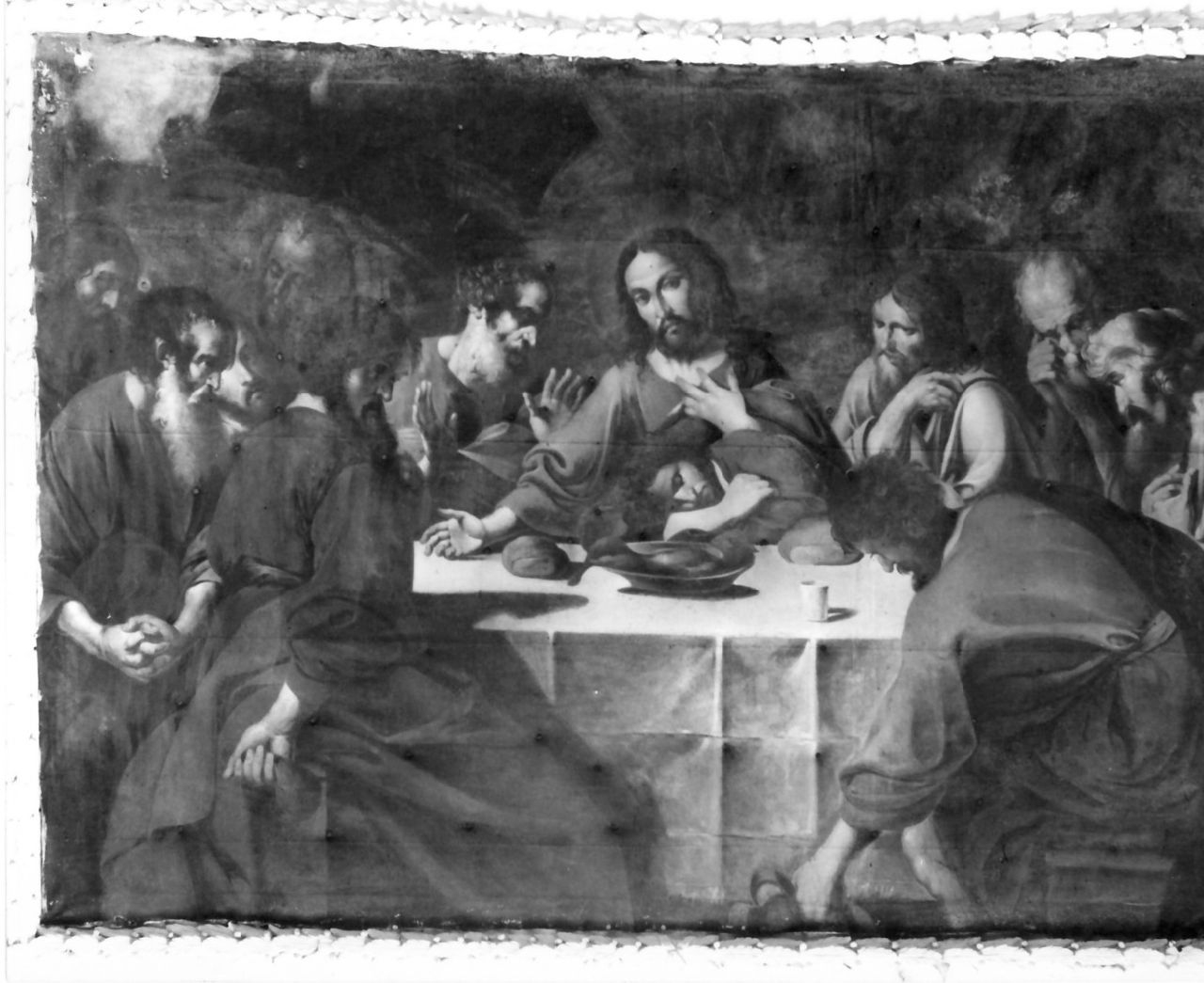 ultima cena (dipinto, opera isolata) di Paparo Emanuele (attribuito) (prima metà sec. XIX)