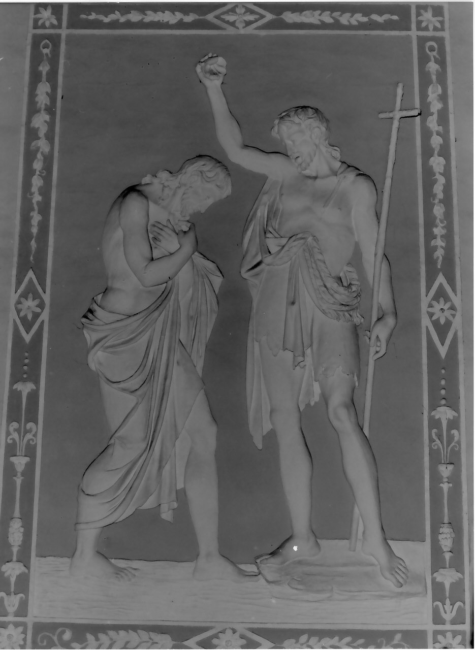 battesimo di Cristo (rilievo, ciclo) di Paparo Emanuele (sec. XIX)
