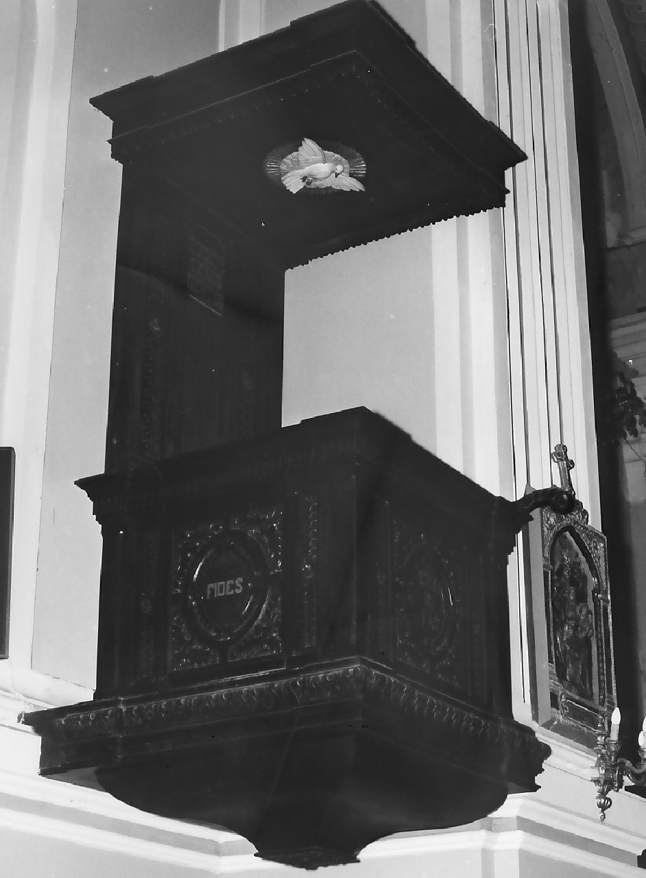 pulpito, opera isolata - bottega calabrese (fine/inizio secc. XVIII/ XIX)