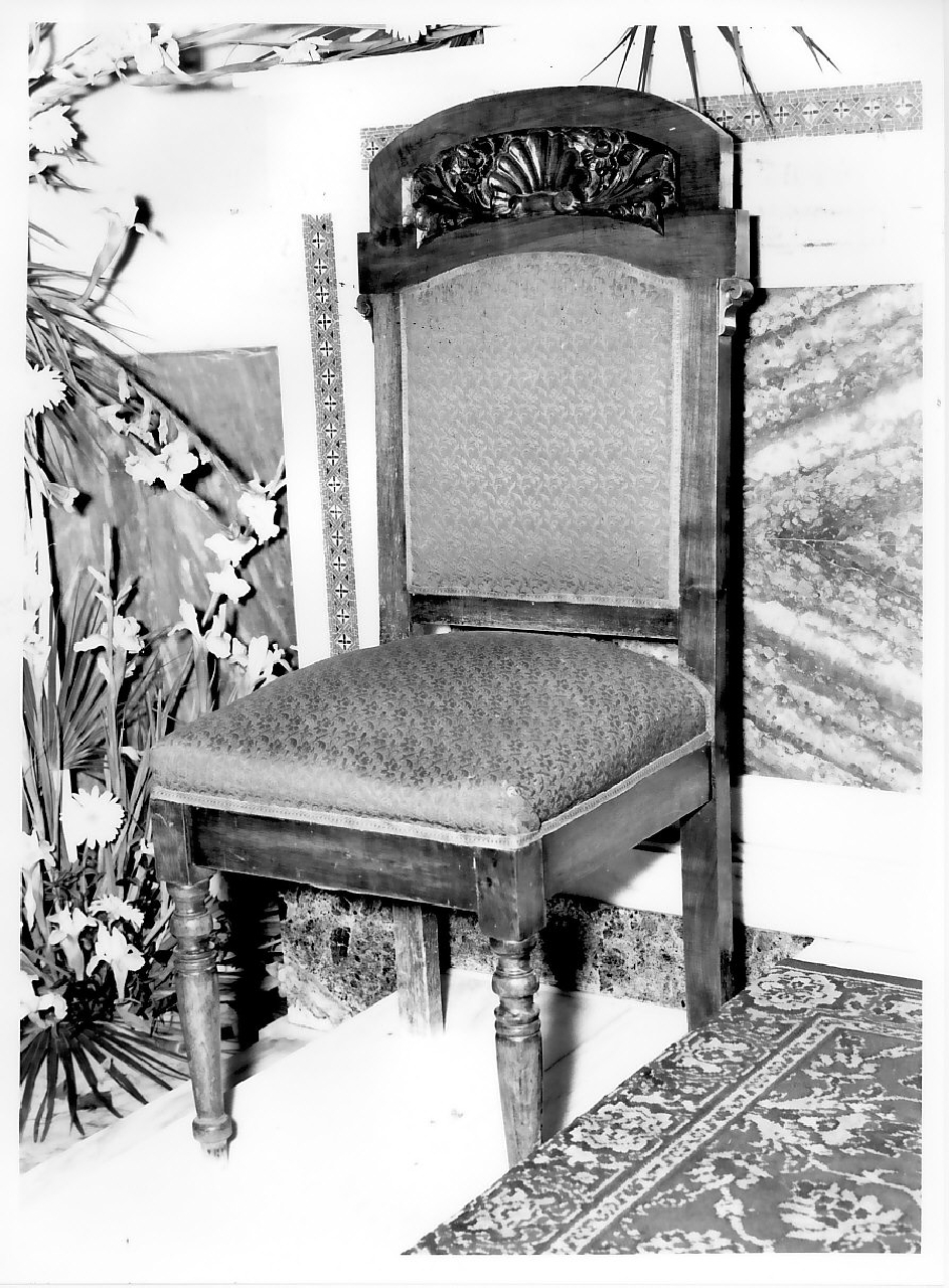 sedia, opera isolata - bottega Italia meridionale (fine/inizio secc. XIX/ XX)