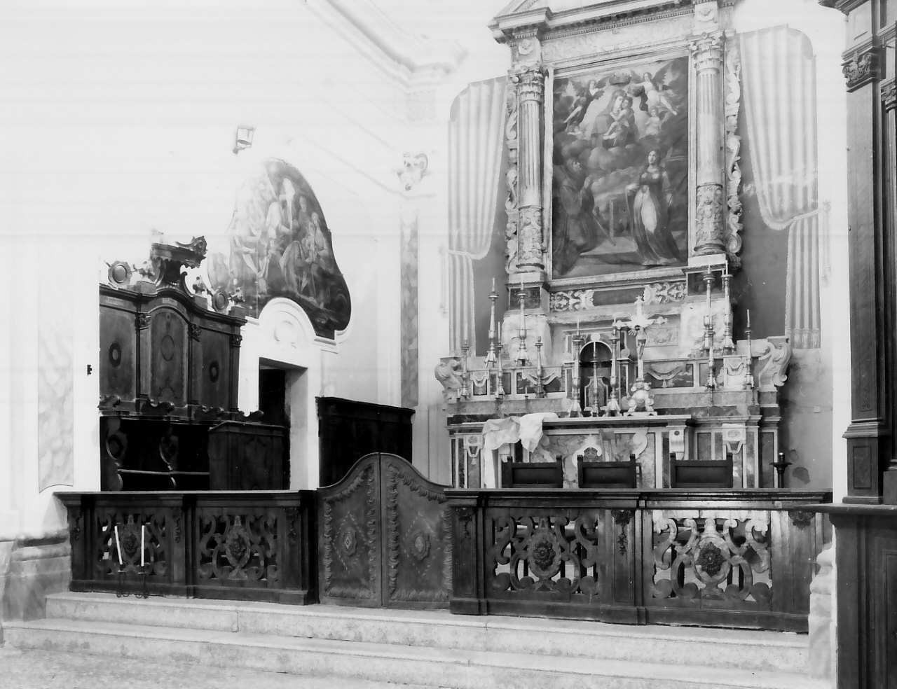 balaustrata di altare, opera isolata - bottega calabrese (fine/inizio secc. XVIII/ XIX)