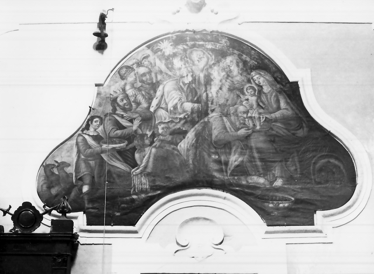 adorazione dei Re Magi (dipinto, opera isolata) - ambito calabrese (sec. XIX)