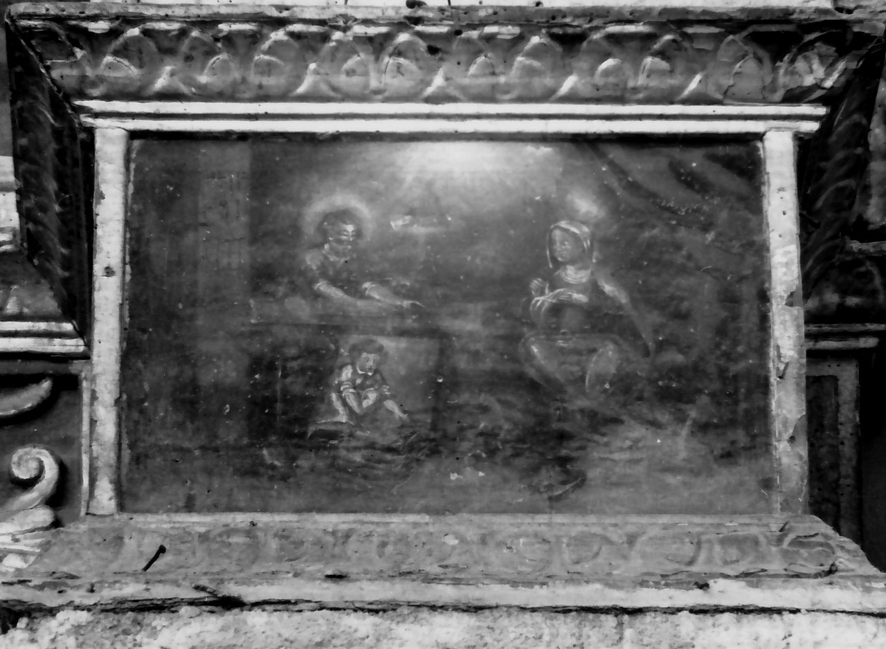 Sacra Famiglia a Nazaret (dipinto, opera isolata) - ambito calabrese (sec. XVII)