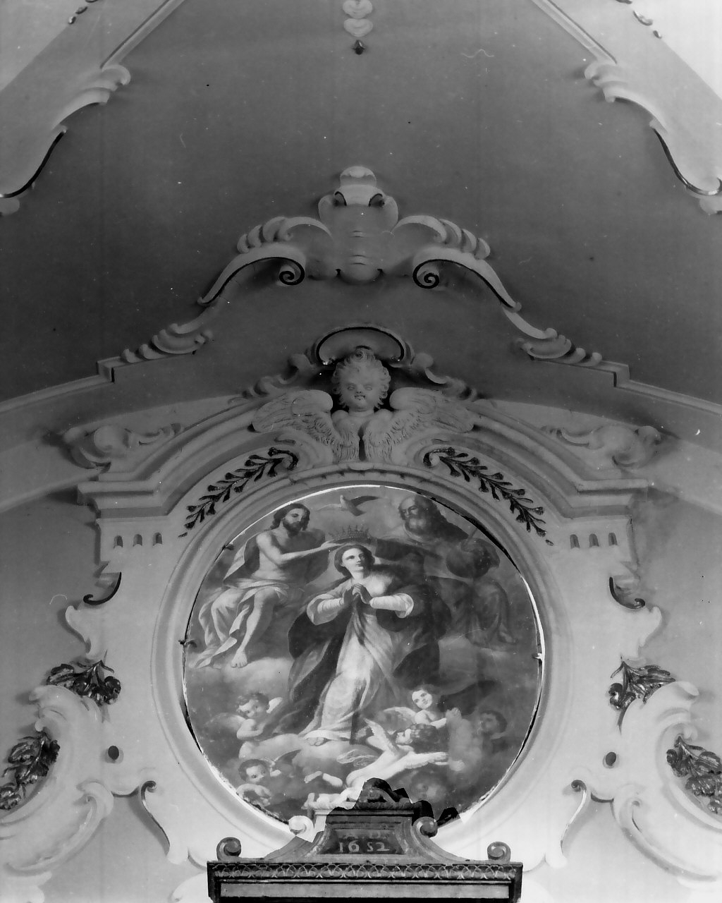 incoronazione di Maria Vergine (dipinto, opera isolata) - ambito calabrese (sec. XVIII)