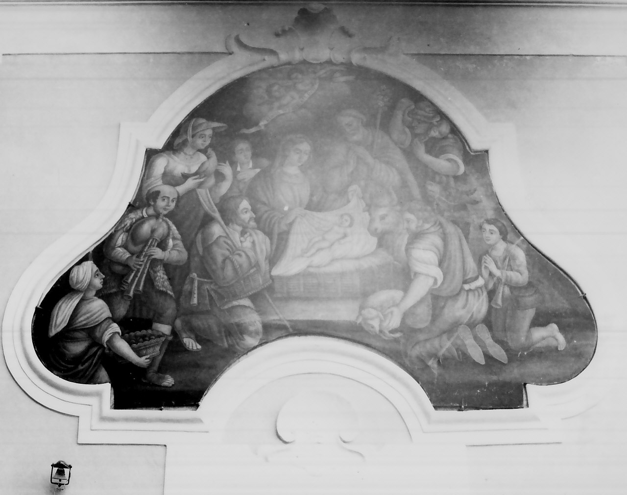 adorazione dei pastori (dipinto, opera isolata) - ambito calabrese (sec. XIX)