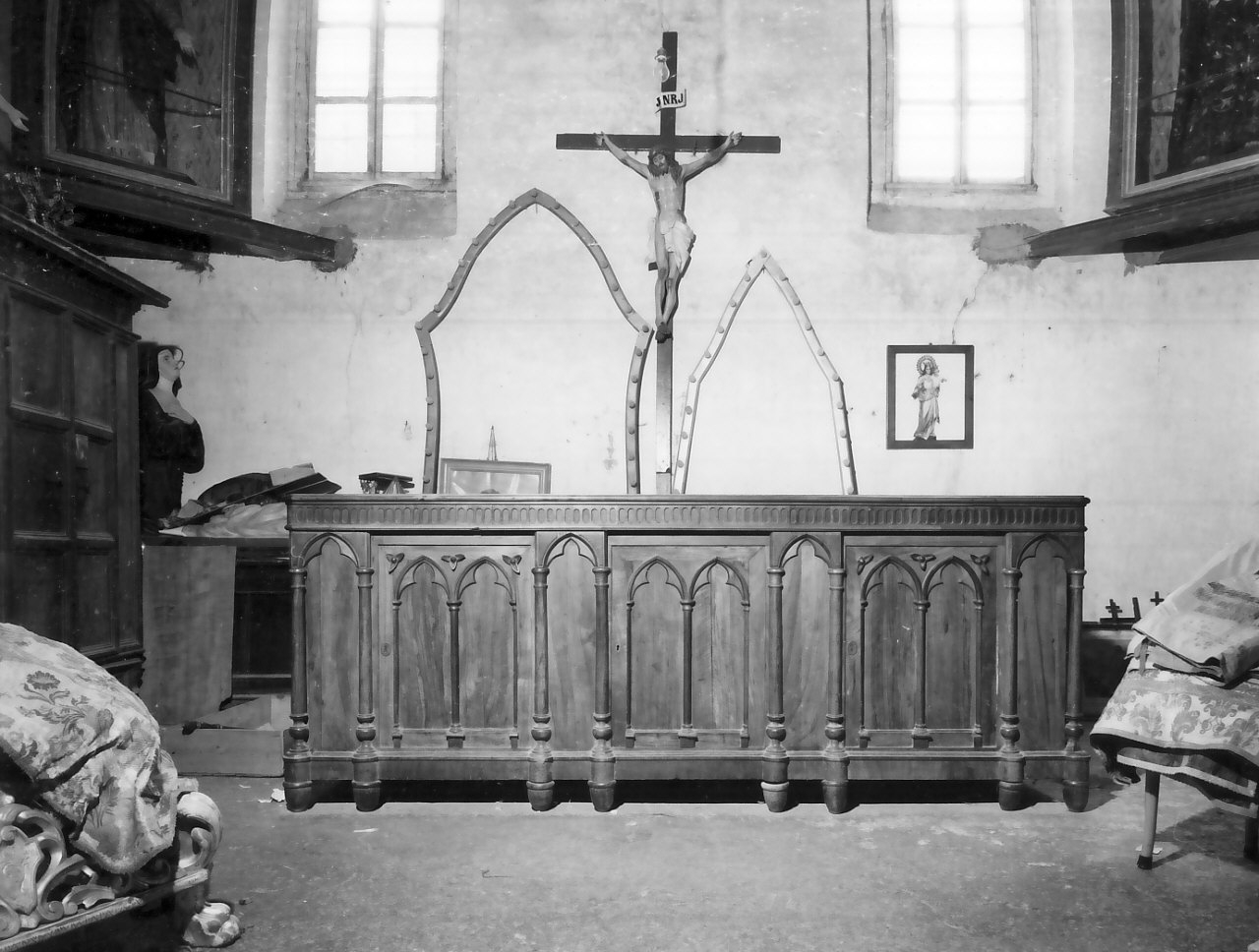 bancone, opera isolata - bottega calabrese (sec. XIX)