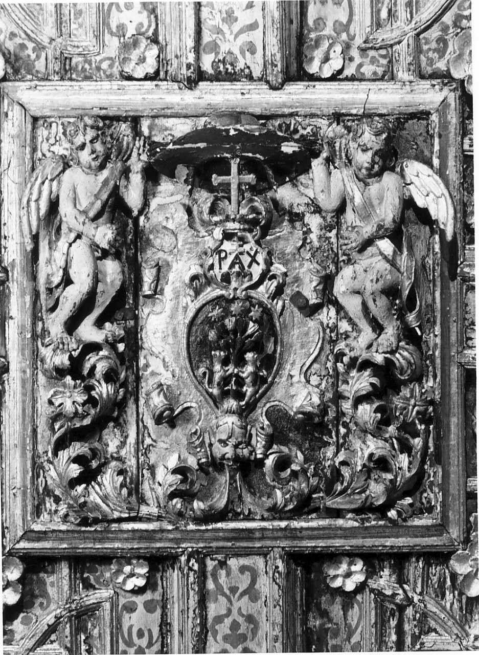 soffitto a cassettoni - bottega Italia meridionale (fine/inizio secc. XVII/ XVIII)