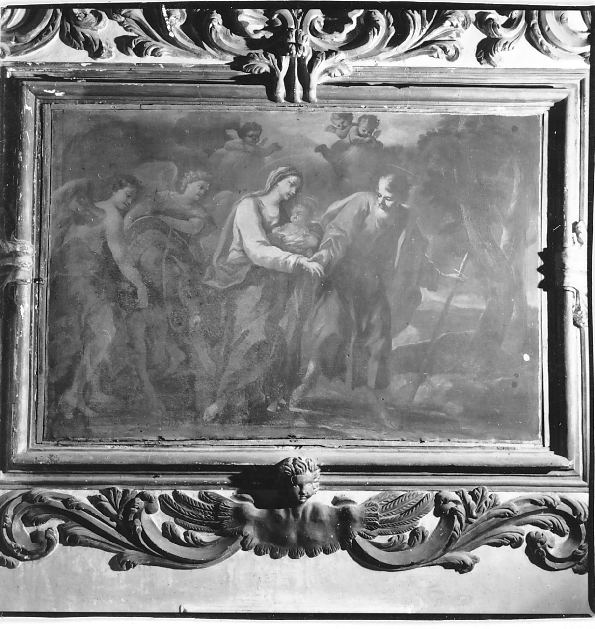 fuga in Egitto (dipinto) - ambito napoletano (sec. XVIII)