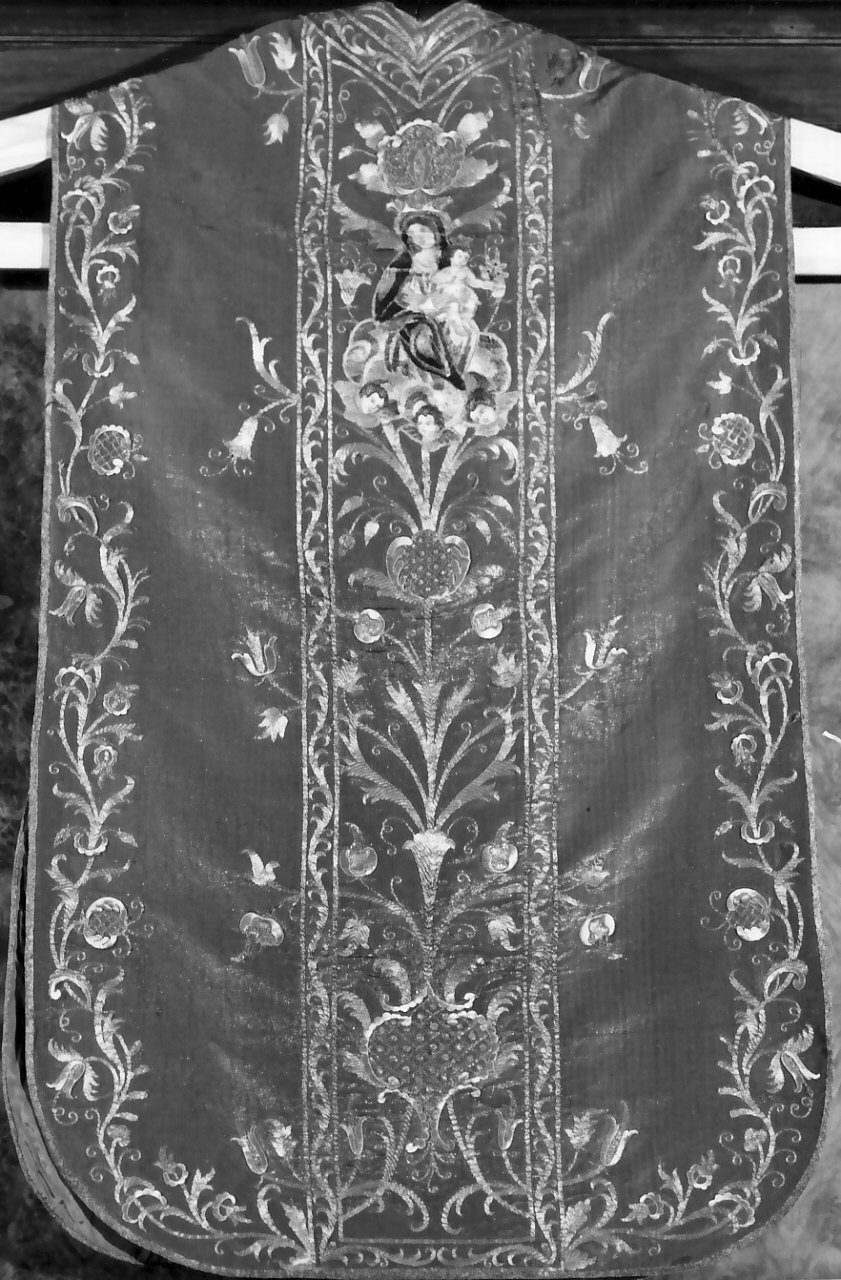 Madonna con Bambino (pianeta, opera isolata) - manifattura calabrese (sec. XIX)