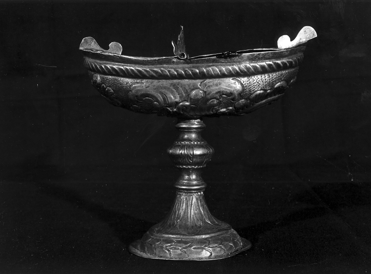 navicella portaincenso, opera isolata - bottega Italia meridionale (fine sec. XVIII)