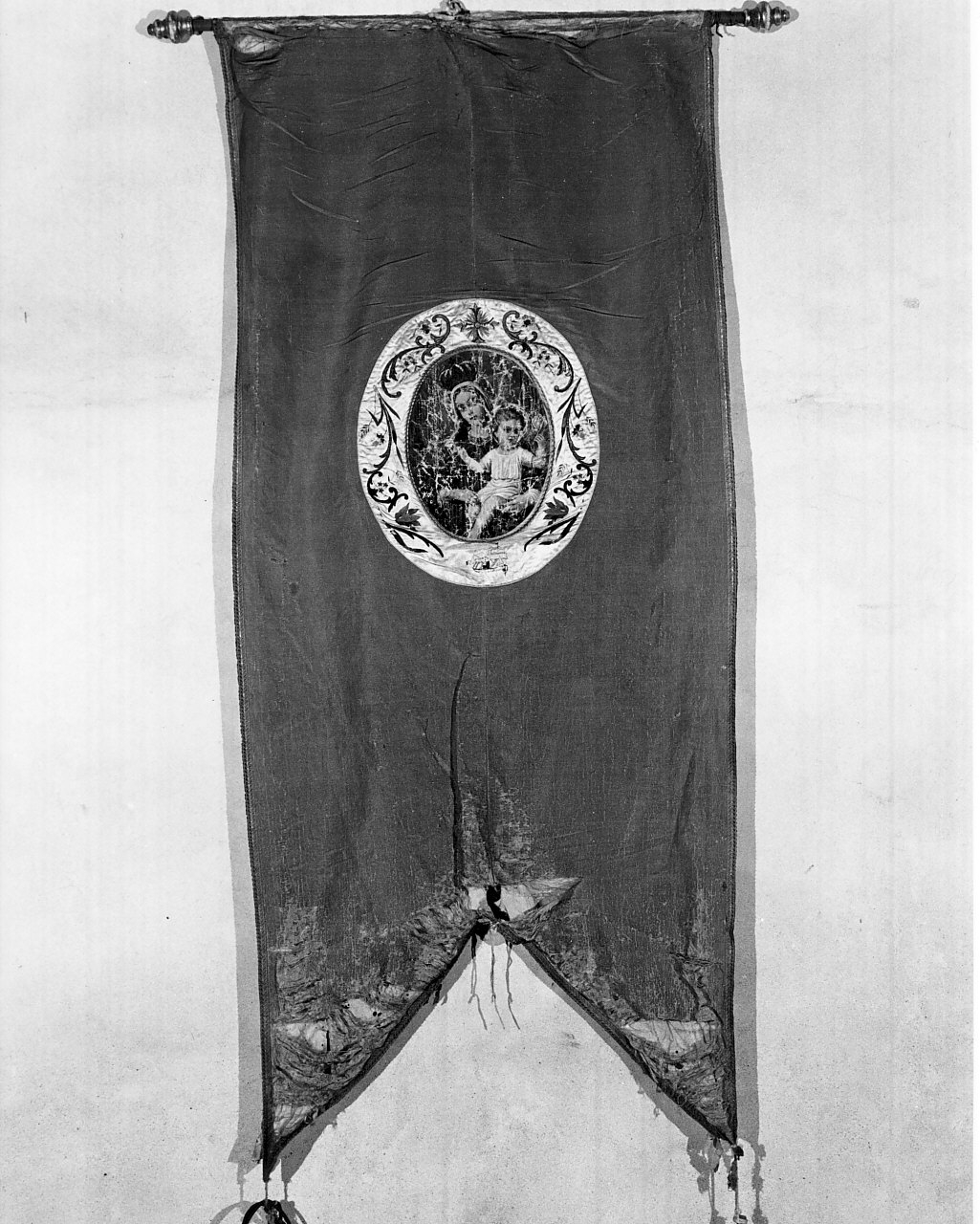 stendardo processionale, opera isolata - manifattura Italia meridionale (sec. XIX)