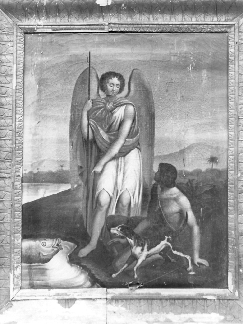 Tobia e San Raffaele arcangelo (dipinto, opera isolata) - ambito Italia meridionale (fine/inizio secc. XVIII/ XIX)