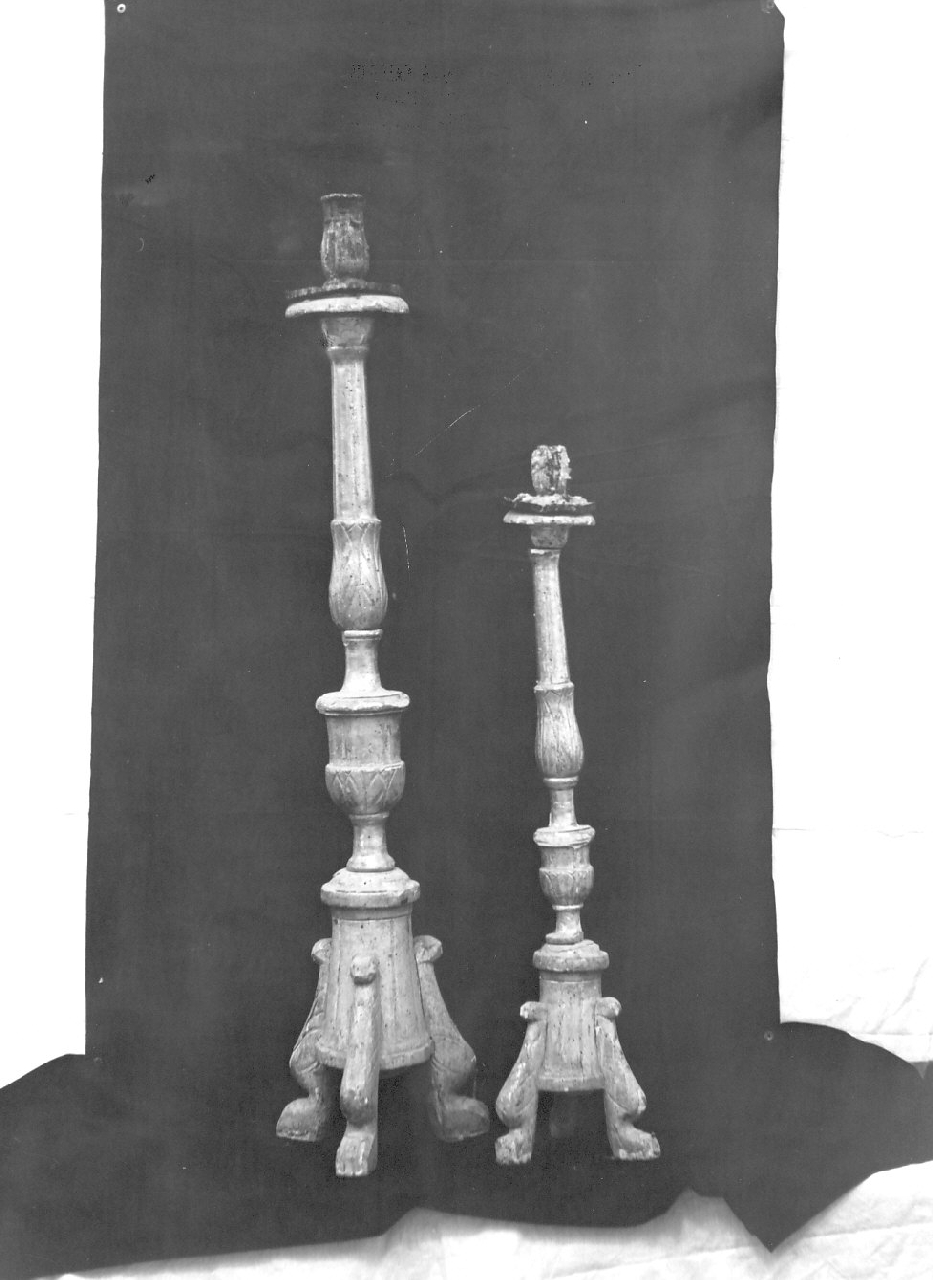 candeliere, serie - bottega calabrese (sec. XIX)