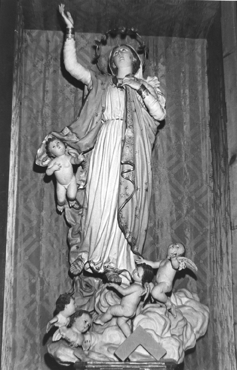 Madonna Assunta (statua, opera isolata) - bottega Italia meridionale (fine/inizio secc. XVIII/ XIX)