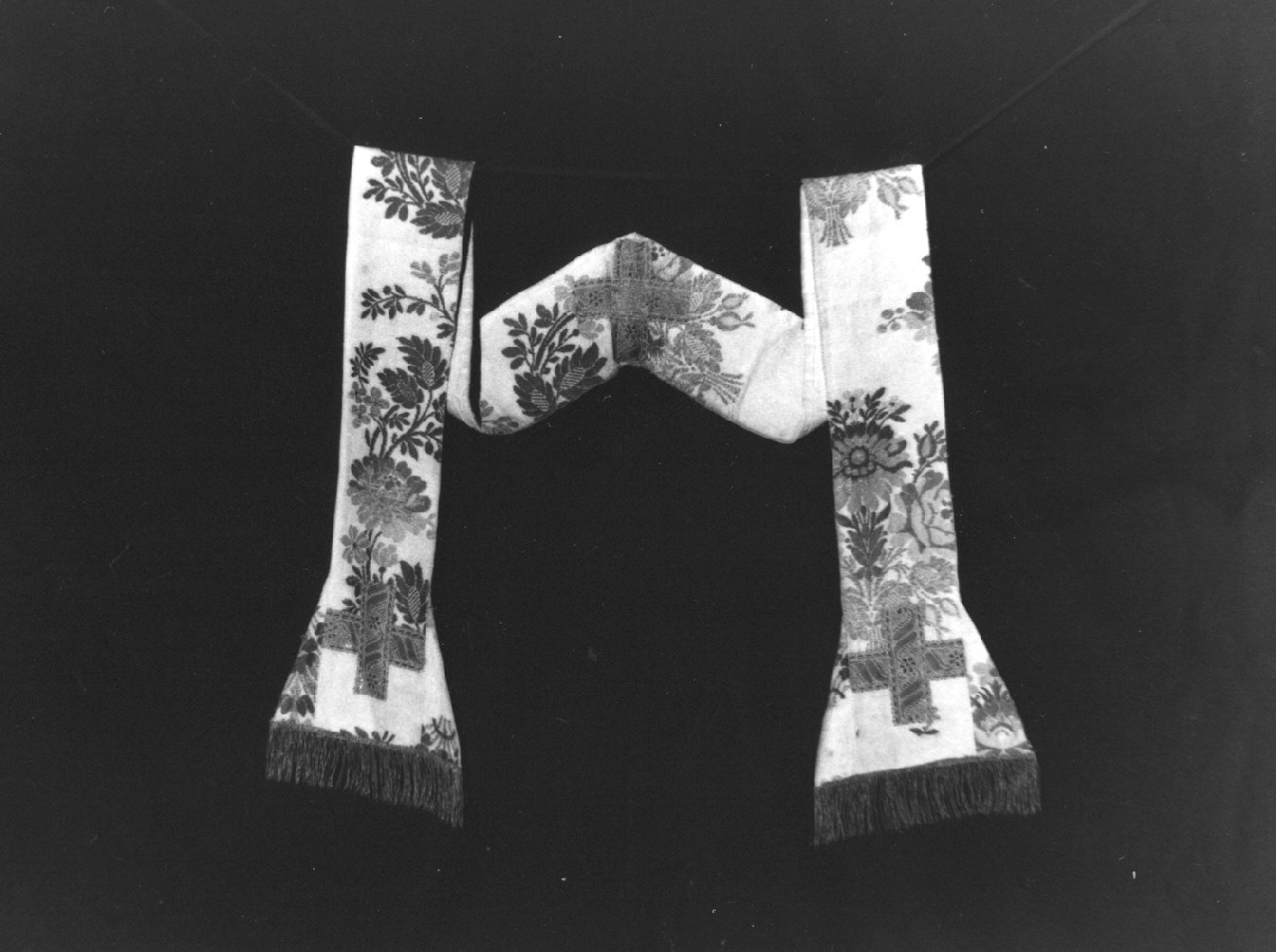 stola, opera isolata - manifattura calabrese (sec. XIX)