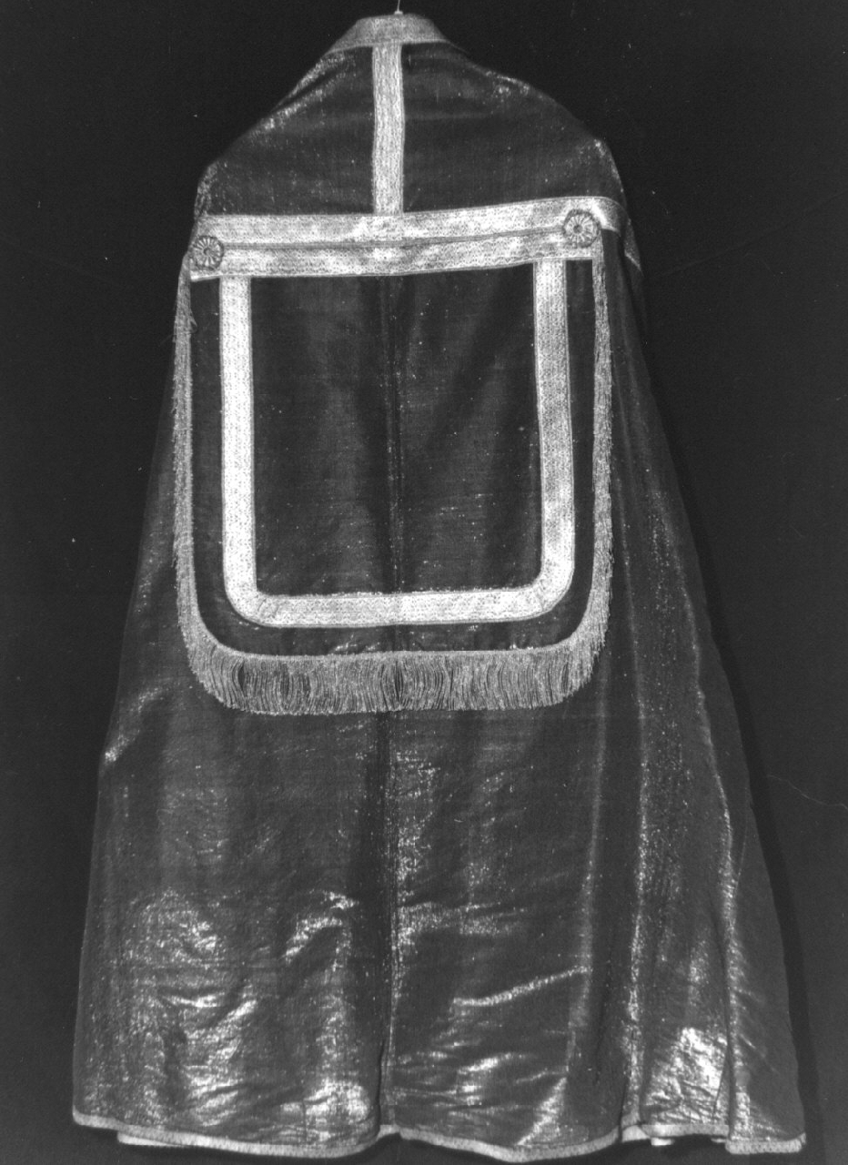 piviale, opera isolata - manifattura calabrese (fine/inizio secc. XVIII/ XIX)