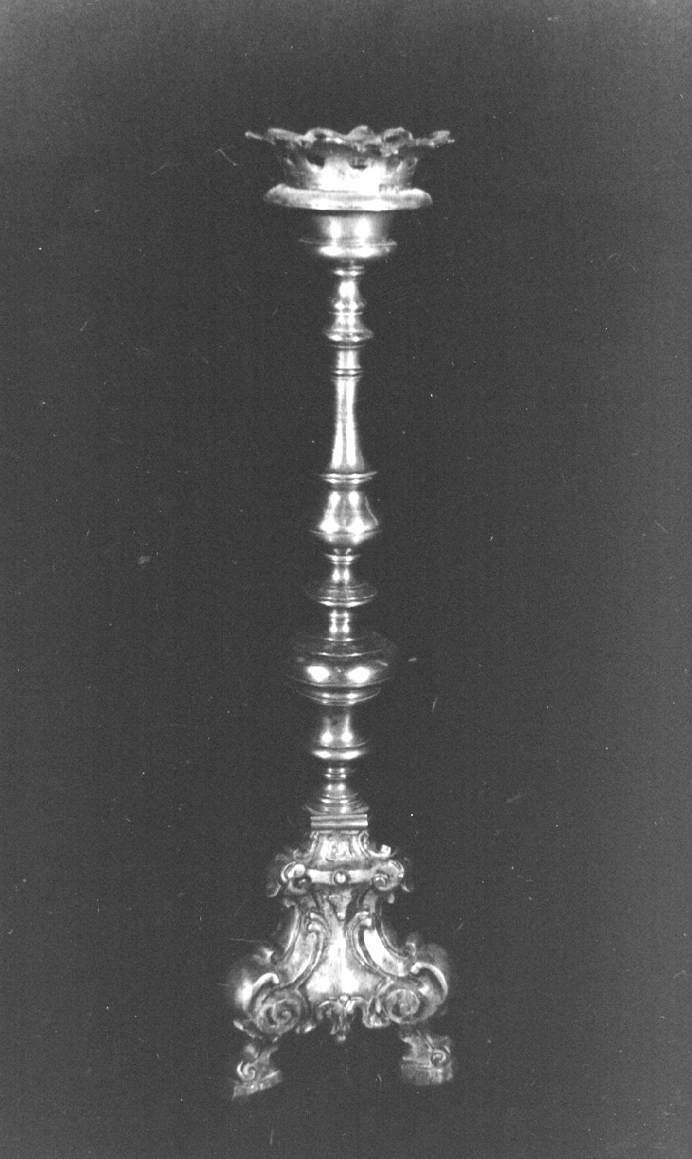 candeliere, coppia - bottega napoletana (sec. XVIII)