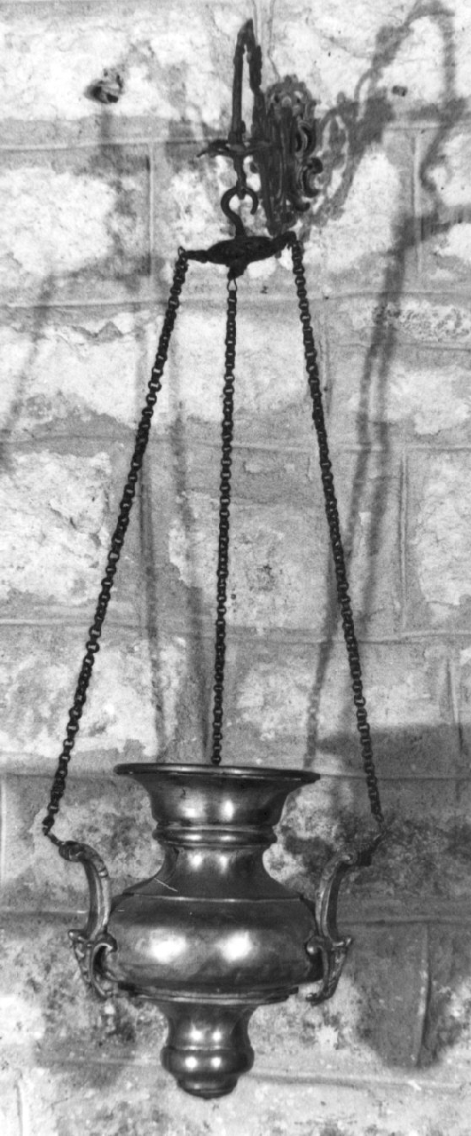 lampada pensile, opera isolata - bottega napoletana (sec. XVIII)