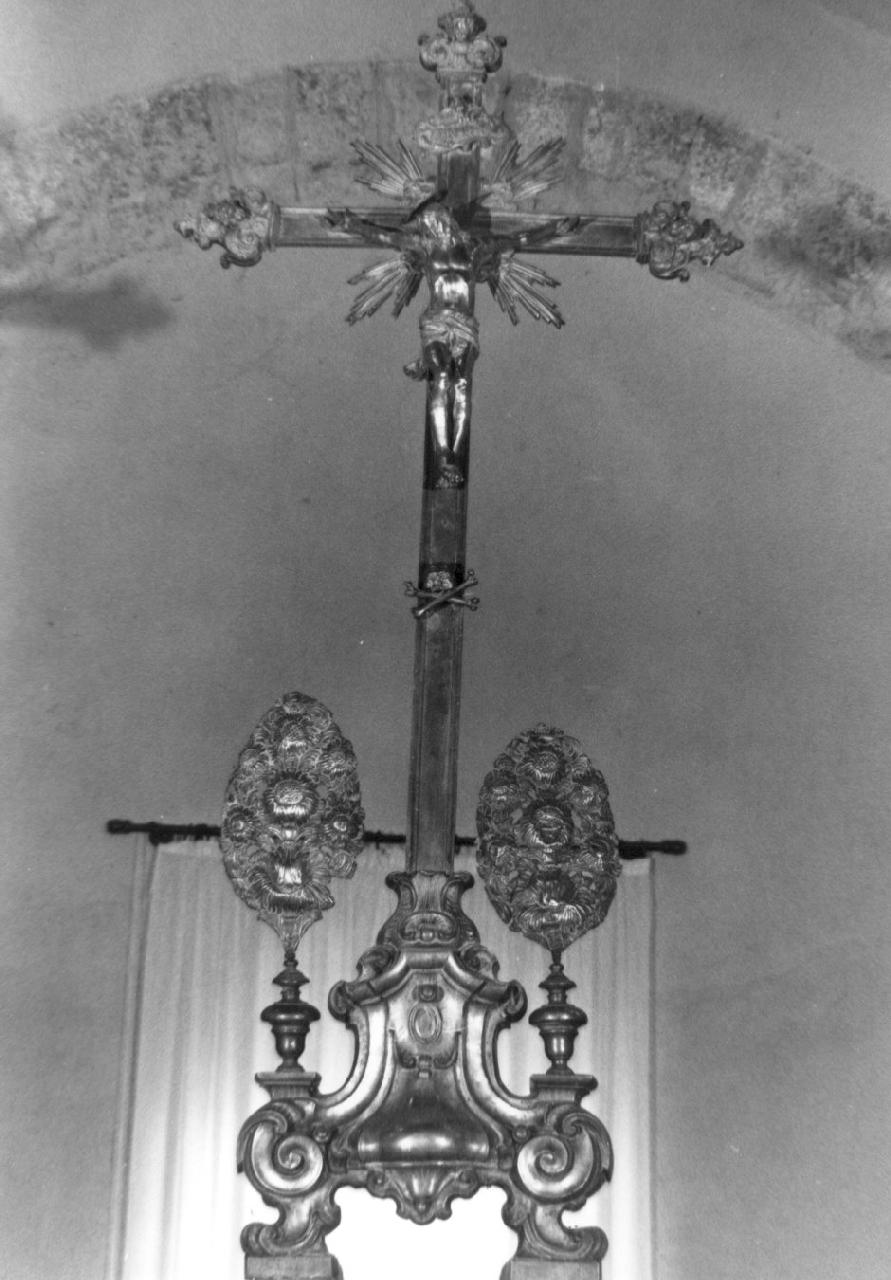 croce d'altare, opera isolata - bottega napoletana (sec. XVIII)