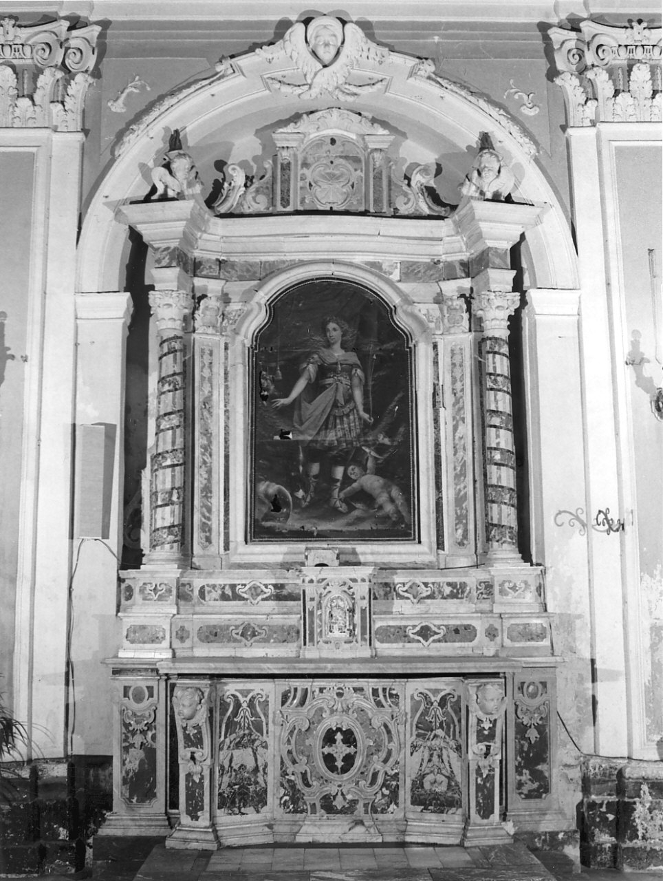 altare, opera isolata - bottega Italia meridionale (fine sec. XVIII)