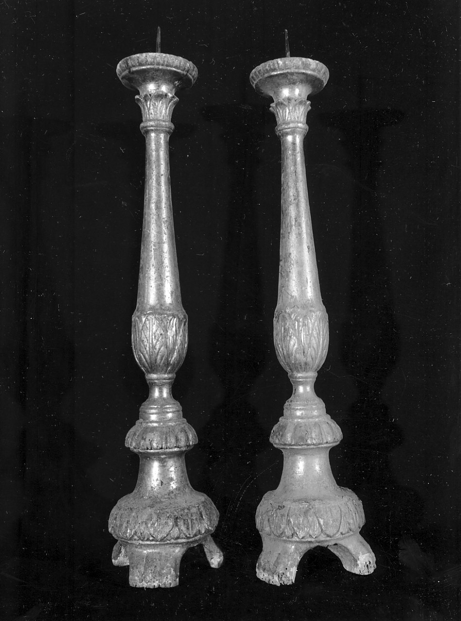 candeliere, serie - bottega Italia meridionale (sec. XIX)