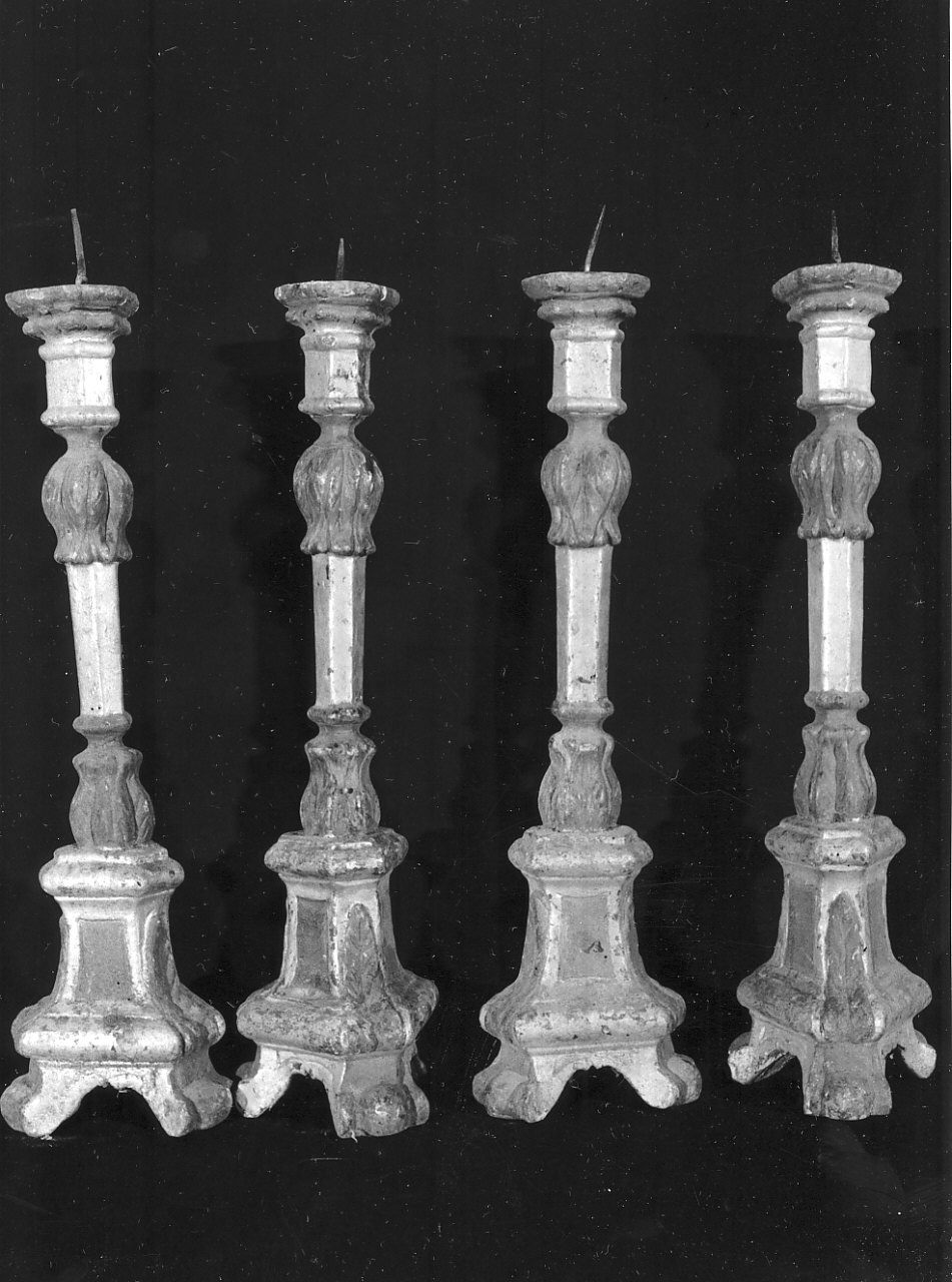 candeliere, serie - bottega Italia meridionale (sec. XIX)