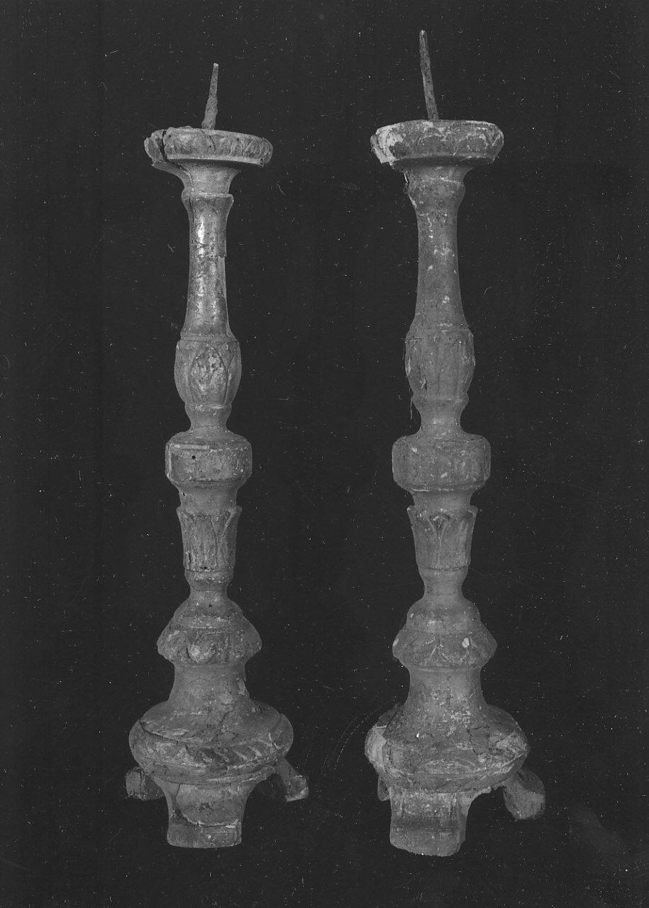 candeliere, serie - bottega Italia meridionale (sec. XIX)