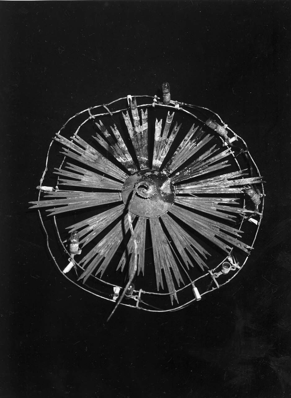 aureola di immagine sacra, opera isolata - bottega italiana (inizio sec. XX)