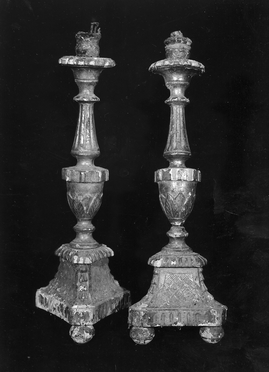 candeliere, coppia - bottega calabrese (sec. XIX)