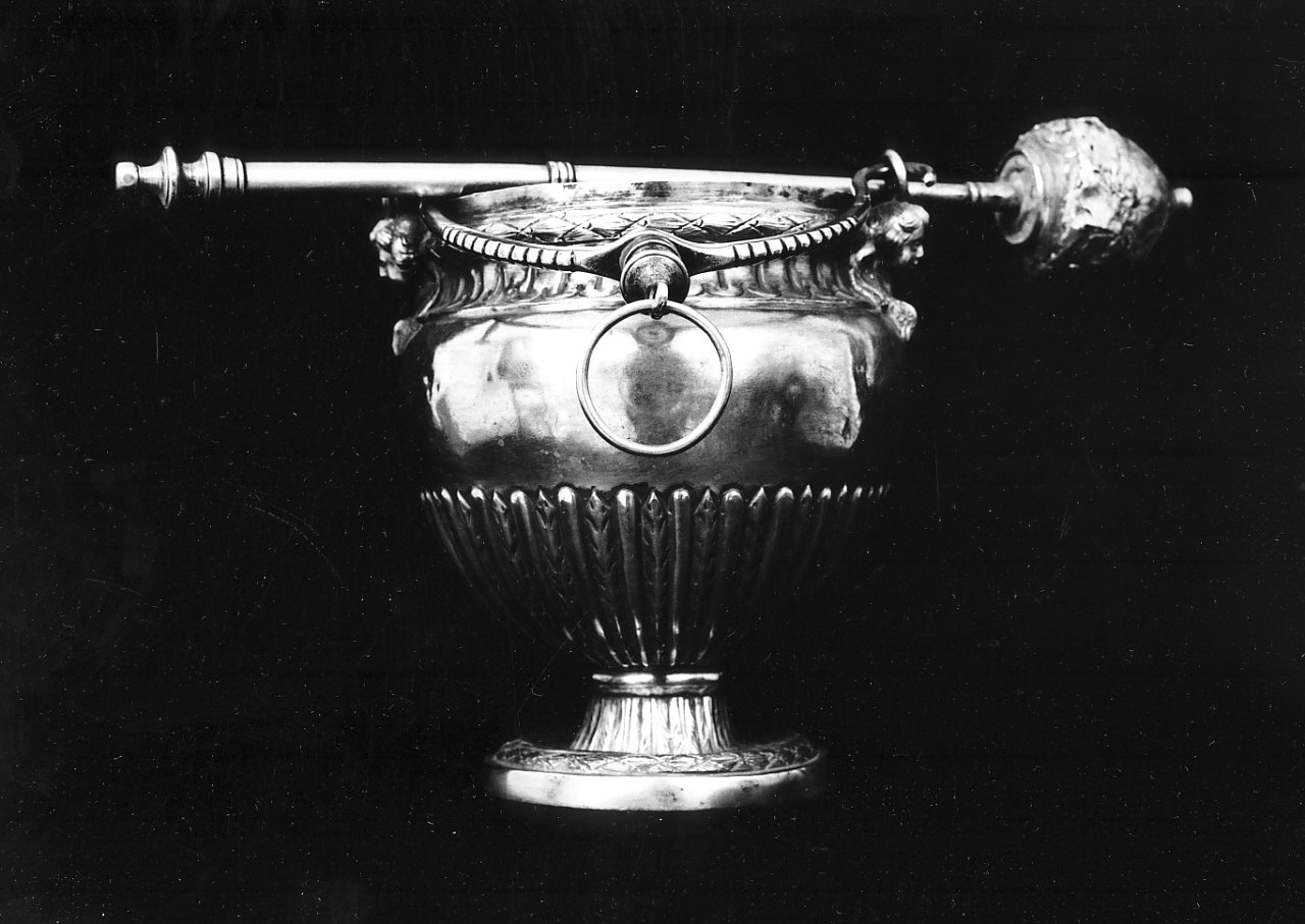 secchiello per l'acqua benedetta, opera isolata - bottega napoletana (sec. XIX)