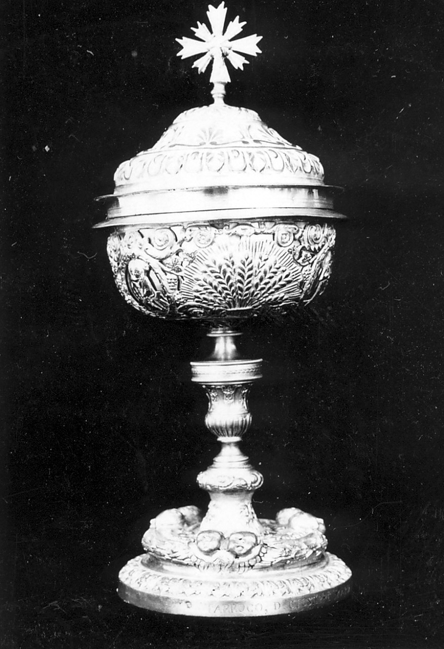 pisside, opera isolata - bottega napoletana (sec. XIX)