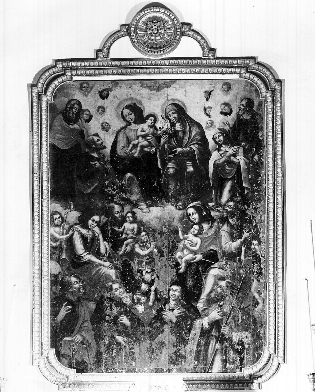 gloria di Sant'Anna (pala d'altare, opera isolata) - ambito calabrese (sec. XVIII)