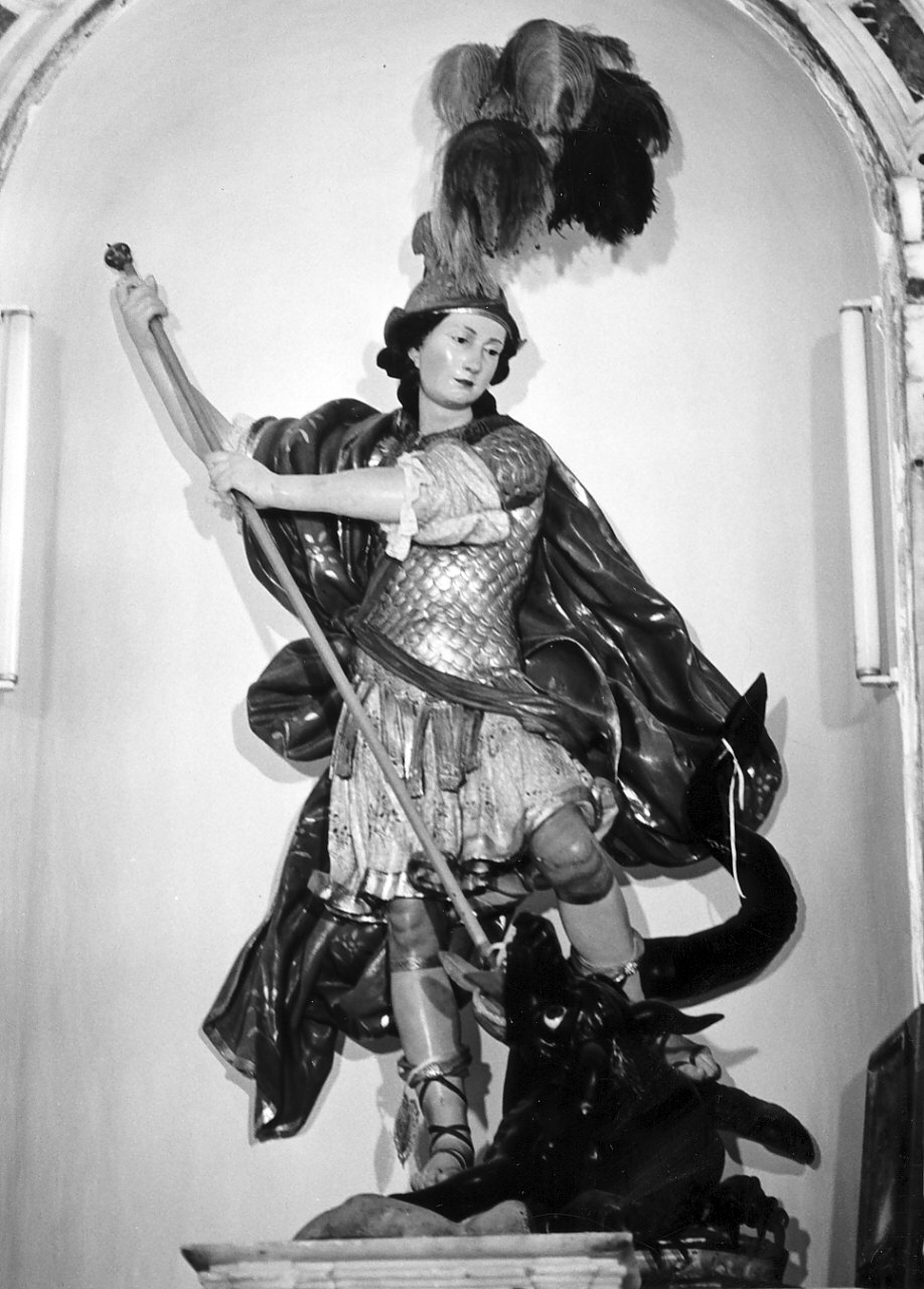 San Giorgio (statua, opera isolata) - bottega Italia meridionale (fine/inizio secc. XVIII/ XIX)