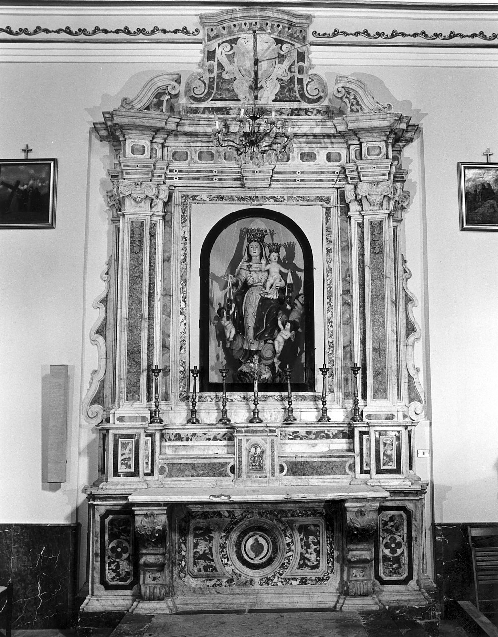 altare, opera isolata - bottega Italia meridionale (fine/inizio secc. XVIII/ XIX)