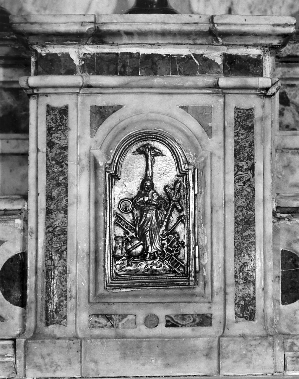 sportello di tabernacolo, elemento d'insieme - bottega Italia meridionale (fine/inizio secc. XVIII/ XIX)