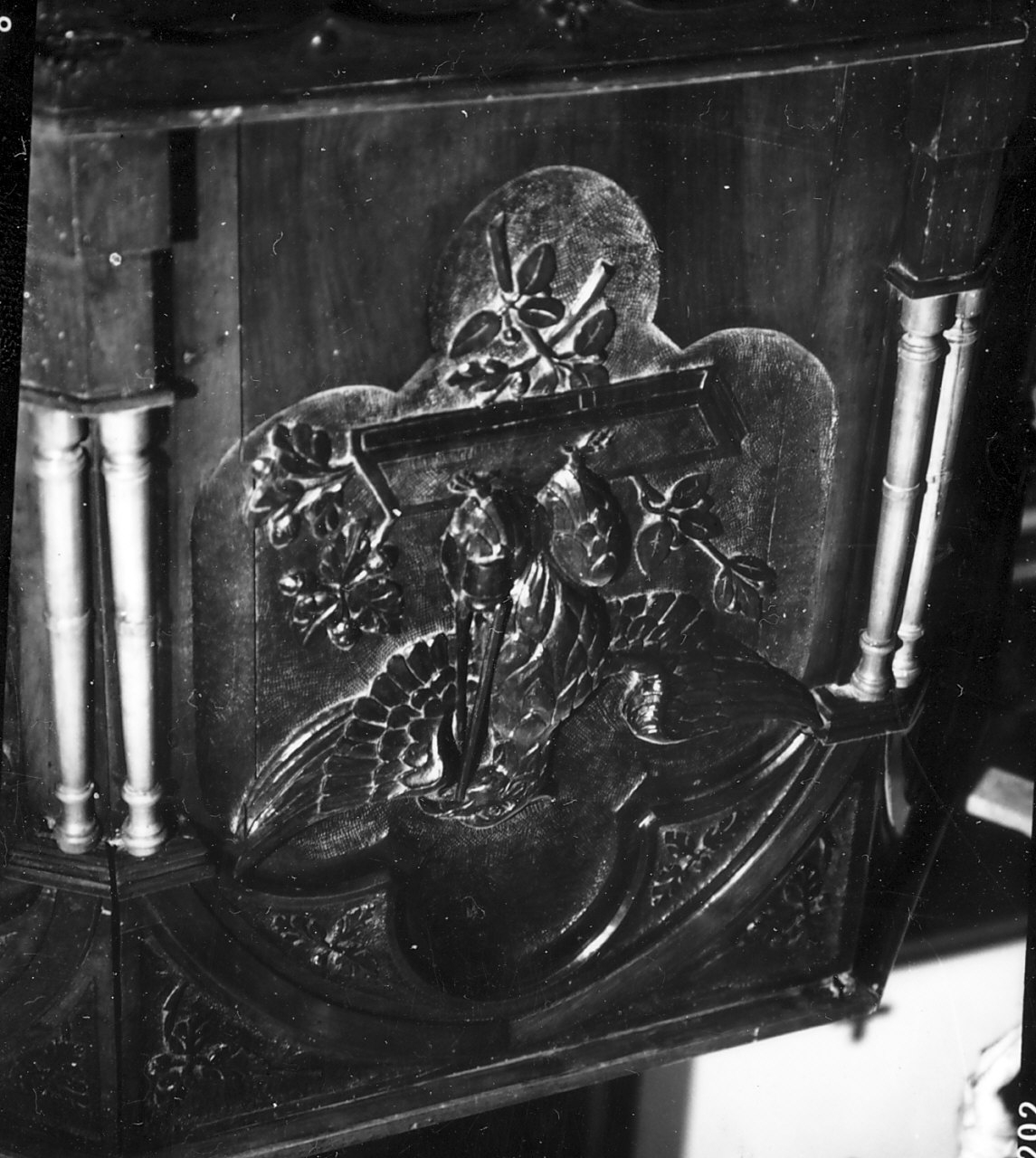 pulpito, opera isolata - bottega calabrese (sec. XX)